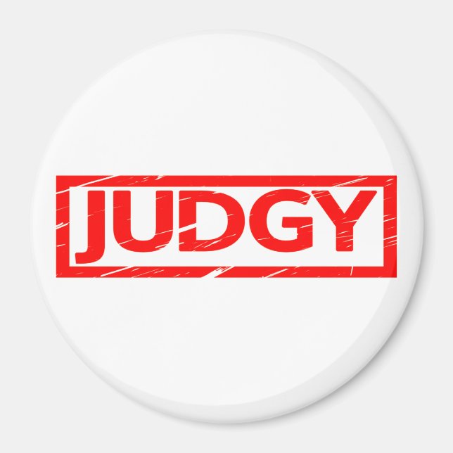 Judgy Frimärke Magnet (Framsidan)