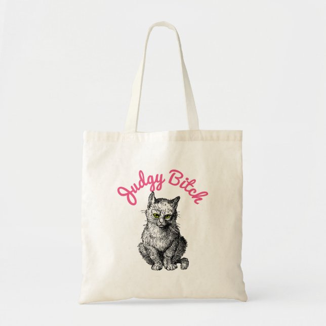 Judgy Kitten Tygkasse (Framsidan)