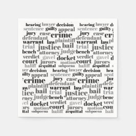 Judicial Legal Terns Word Cloud Design Pappersservett