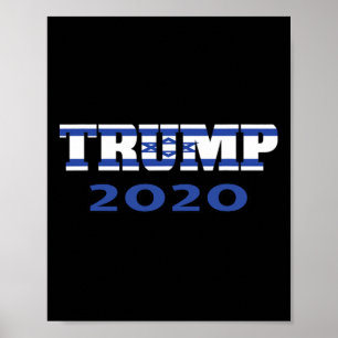 Judisk Amerikansk Jude För Trump Supporter Israel Poster