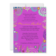 Judisk baby för MORNATUR som namnger inbjudan