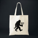 Judisk Bigfoot Hanukkah Chanukah Humor Roligt Tygkasse<br><div class="desc">Judisk Bigfoot Hanukkah Chanukah Humor Roligt Menorah Dreidel</div>