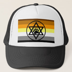 Judisk björnprideflagga truckerkeps