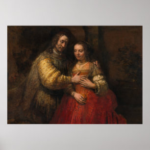 Judisk brud Rembrandt Van Rijn Poster