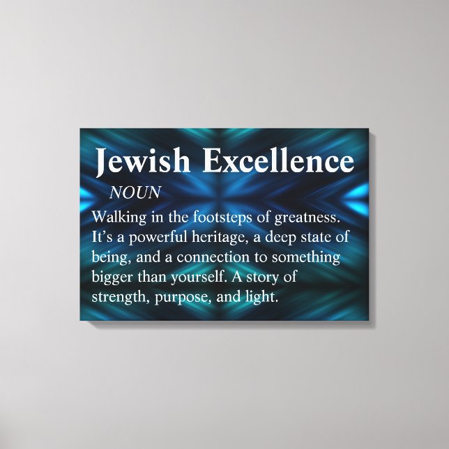 Judisk excellens Modern Minimalist Väggkonst Canva Canvastryck (Framsida)