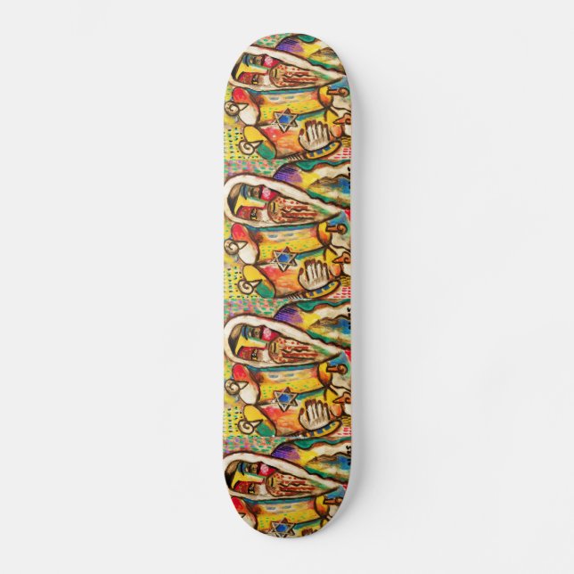 Judisk firandeSkateboard - Torah Skateboard Bräda 20 Cm (Framsida)
