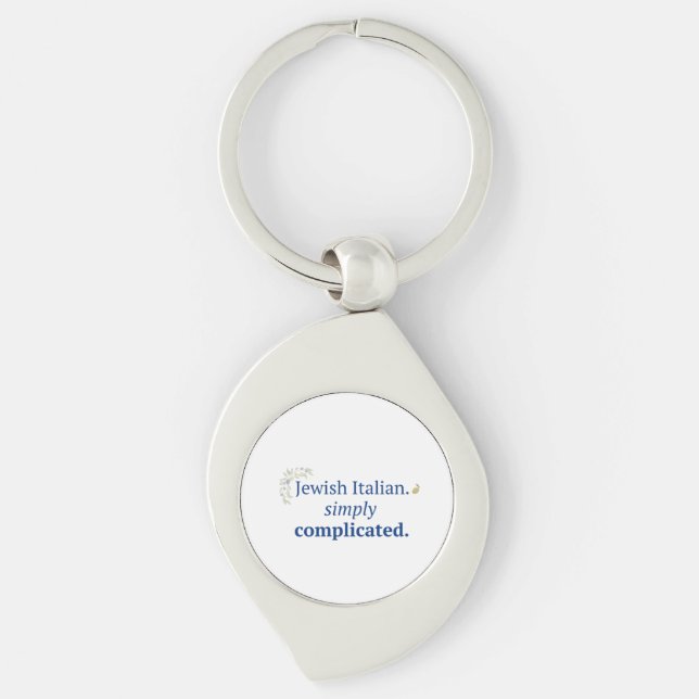 Judisk italiensk. Enkelt komplicerad nyckelring (Framsidan)