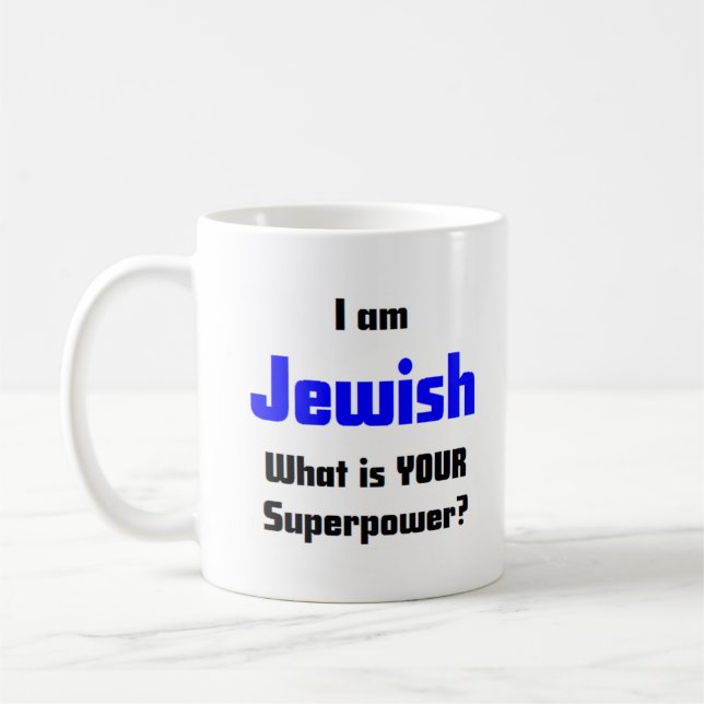 judisk kaffemugg (Vänster)