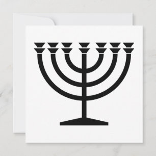 Judisk Menorah (Symbol för judendomen) Kort
