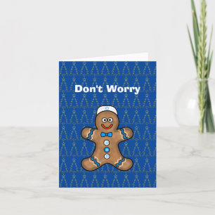 Judisk pepparkaksgubbe Chrismukkah-kort Kort
