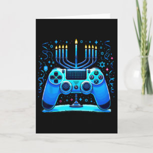 Judisk spelkonsollgamlare Hanukkah Chanukah Kort