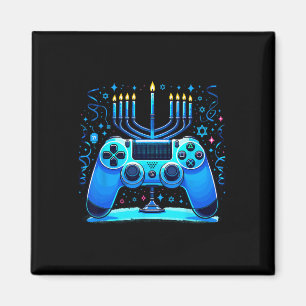 Judisk spelkonsollgamlare Hanukkah Chanukah Magnet