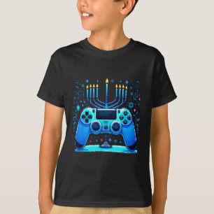 Judisk spelkonsollgamlare Hanukkah Chanukah T Shirt