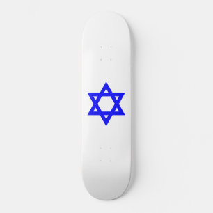 ✡︎ judisk stjärna av David Mini Skateboard Bräda 18,5 Cm