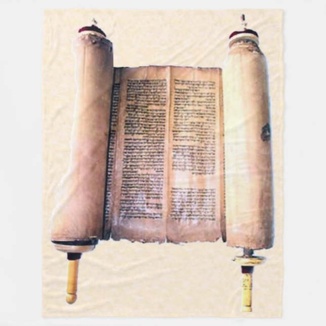 JUDISK TORAH-ullfilt Fleecefilt (Framsidan)