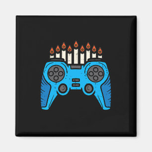 Judisk TV-spelsgamlare Hanukkah Chanukah män pojke Magnet