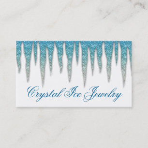 Judiska Affärskortet Icicle Blue Silver Visitkort