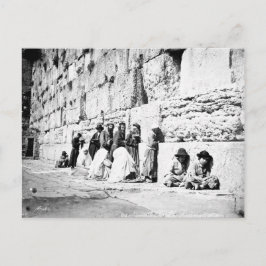 Judiska böner i Westerna muren, Jerusalem Vykort