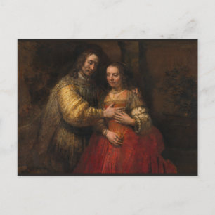 Judiska Bride av Rembrandt van Rijn Vykort
