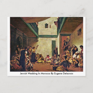 Judiska Bröllop i Marocko av Eugene Delacroix Vykort