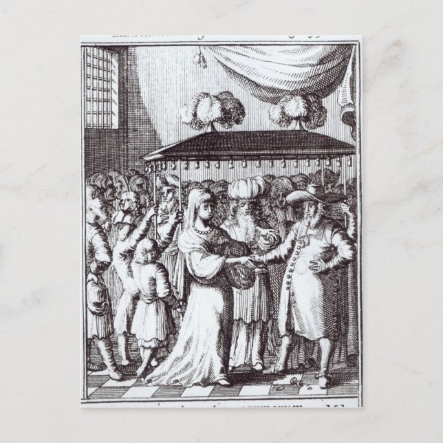 Judiska Bröllop Vykort (Framsida)