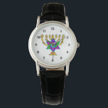 Judiska Candlesticks Armbandsur<br><div class="desc">Om du är tittar för judiska gåvor,  presentidéer för Bas och Pub Mitzvah,  bröllop eller judiska helgdagar som Hanukkah och Pesach,  besök våra hälsningskort,  gåvor från baby och födelsedagspresent i presenter.</div>