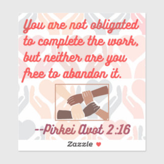 Judiska citat: Tikkun Olam Klistermärken