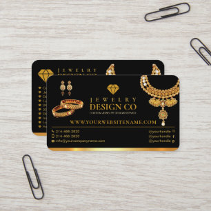 Judiska designer, judelry Shop, Design Lab, Guld Visitkort
