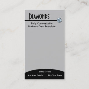 Judiska Diamond Jewelry - Diamond Rhinestone Logot Visitkort