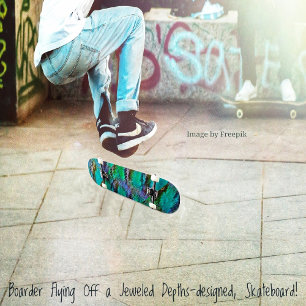 Judiska djup skateboard bräda 21,5 cm