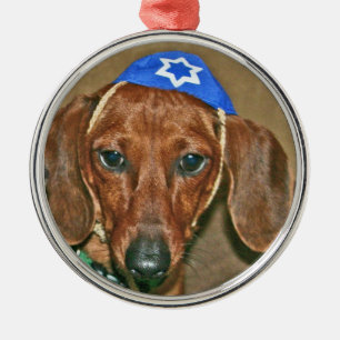 Judiska Doxie Julgransprydnad Metall