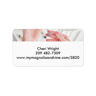 Judiska etiketter adressetikett