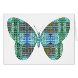 Judiska fjärilglaseffekter hälsningskort