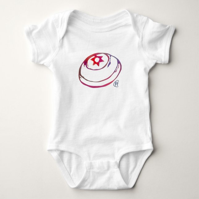 Judiska Flicka Baby One Biet T Shirt (Framsida)