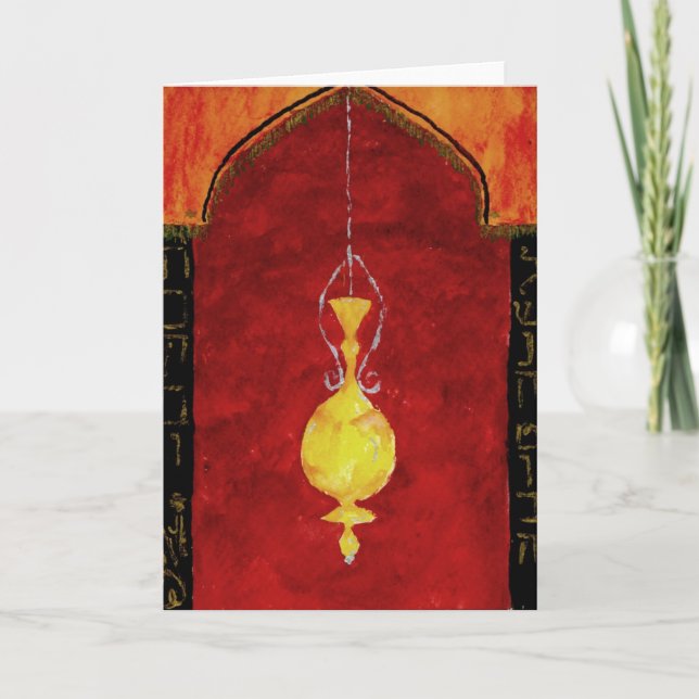 Judiska hälsningskort för nyårsjubileum helgkort (Framsida)