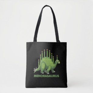 Judiska Hanukkah Dinosaur Menorah Jew Dino Fläkt Tygkasse