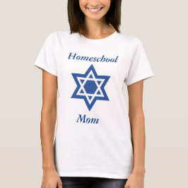 Judiska Homeschool Mamma Star av David Tee Shirt