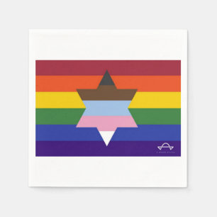 Judiska, inkluderande Pride Flagga Napkins Pappersservett