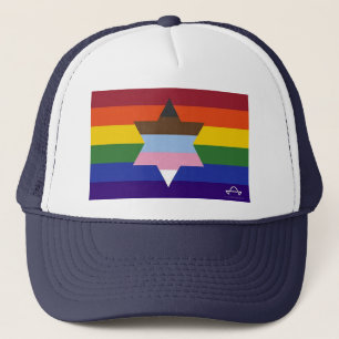 Judiska inkluderande Pridet Flagga Baseball Hat Keps