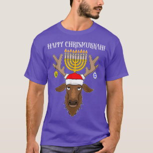Judiska julrener Lycklig Chrismukah T-Shir T Shirt