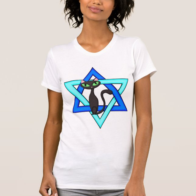Judiska kattstjärnor t-shirt (Framsida)