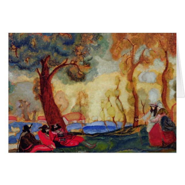 Judiska komiker som vilar, 1910s hälsningskort (Framsidan Horizontal)