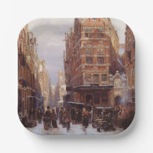 Judiska kvarteret i Amsterdam (Vintage City Scene)