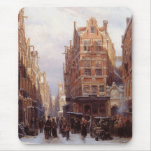 Judiska kvarteret i Amsterdam (Vintage City Scene)