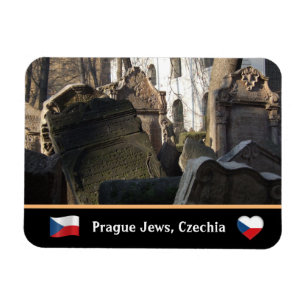 Judiska kyrkogården och berömden Prag, Czechia Magnet