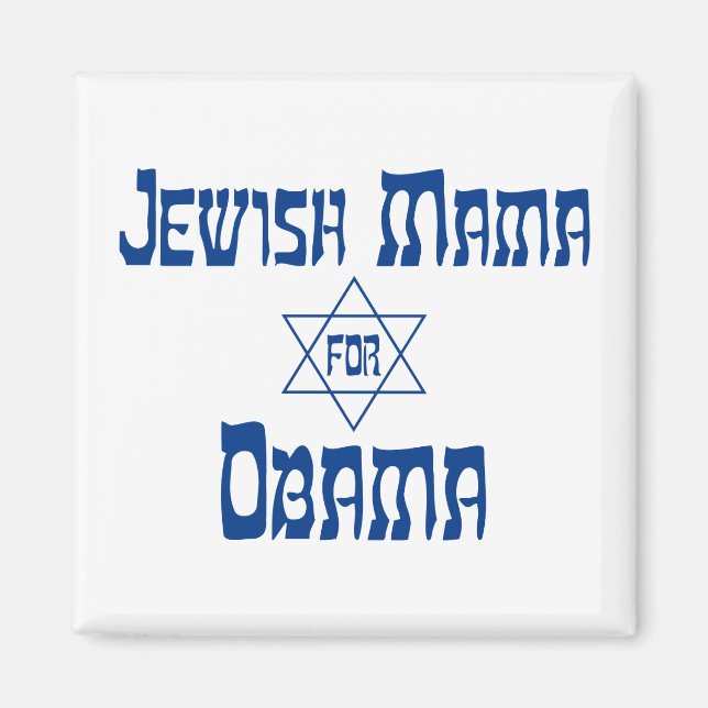 Judiska Mammor för Obama Star Magnets Magnet (Framsidan)