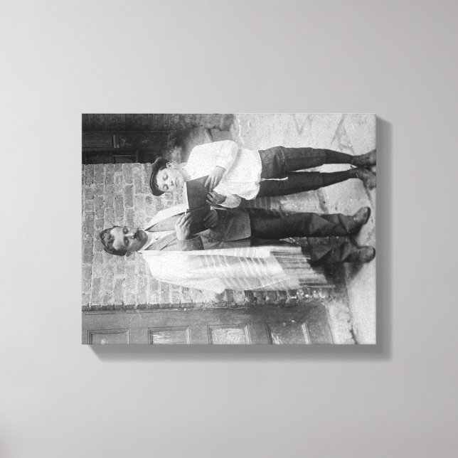 Judiska människor med Tanakh på Yom Kippur Canvastryck (Framsida)