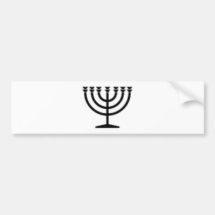 Judiska Menorah (judensimens symbol) Bildekal