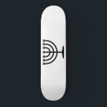 Judiska Menorah (judensimens symbol) Mini Skateboard Bräda 18,5 Cm<br><div class="desc">Denna design illustrerar en menorah som används av judar för att fira den åttadagarsvisa helgdag Hanukkah. Menorah är en niogrenade candelabrum som tänds under Hanukkah. Åtta av de nio grenar håller ljus (ljus eller oljelampor) som symboliserar de åtta nätterna i helgdag. Varje natt tänds ytterligare ett ljus än föregående natt...</div>