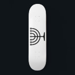 Judiska Menorah (judensimens symbol) Mini Skateboard Bräda 18,5 Cm<br><div class="desc">Denna design illustrerar en menorah som används av judar för att fira den åttadagarsvisa helgdag Hanukkah. Menorah är en niogrenade candelabrum som tänds under Hanukkah. Åtta av de nio grenar håller ljus (ljus eller oljelampor) som symboliserar de åtta nätterna i helgdag. Varje natt tänds ytterligare ett ljus än föregående natt...</div>